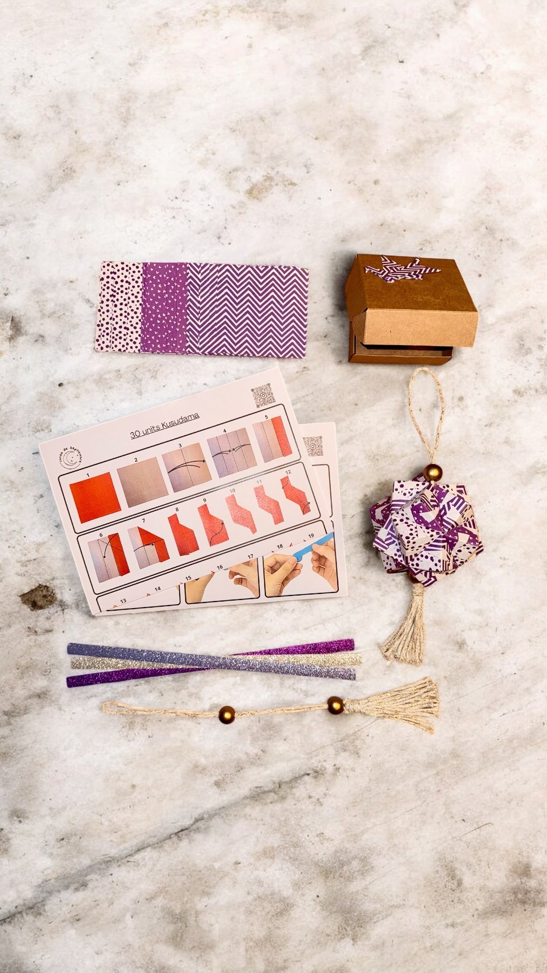 Colección Serie DIY Kit Estructural MÖMÖ Lab — arte origami modular patrones geométricos papel hecho a mano