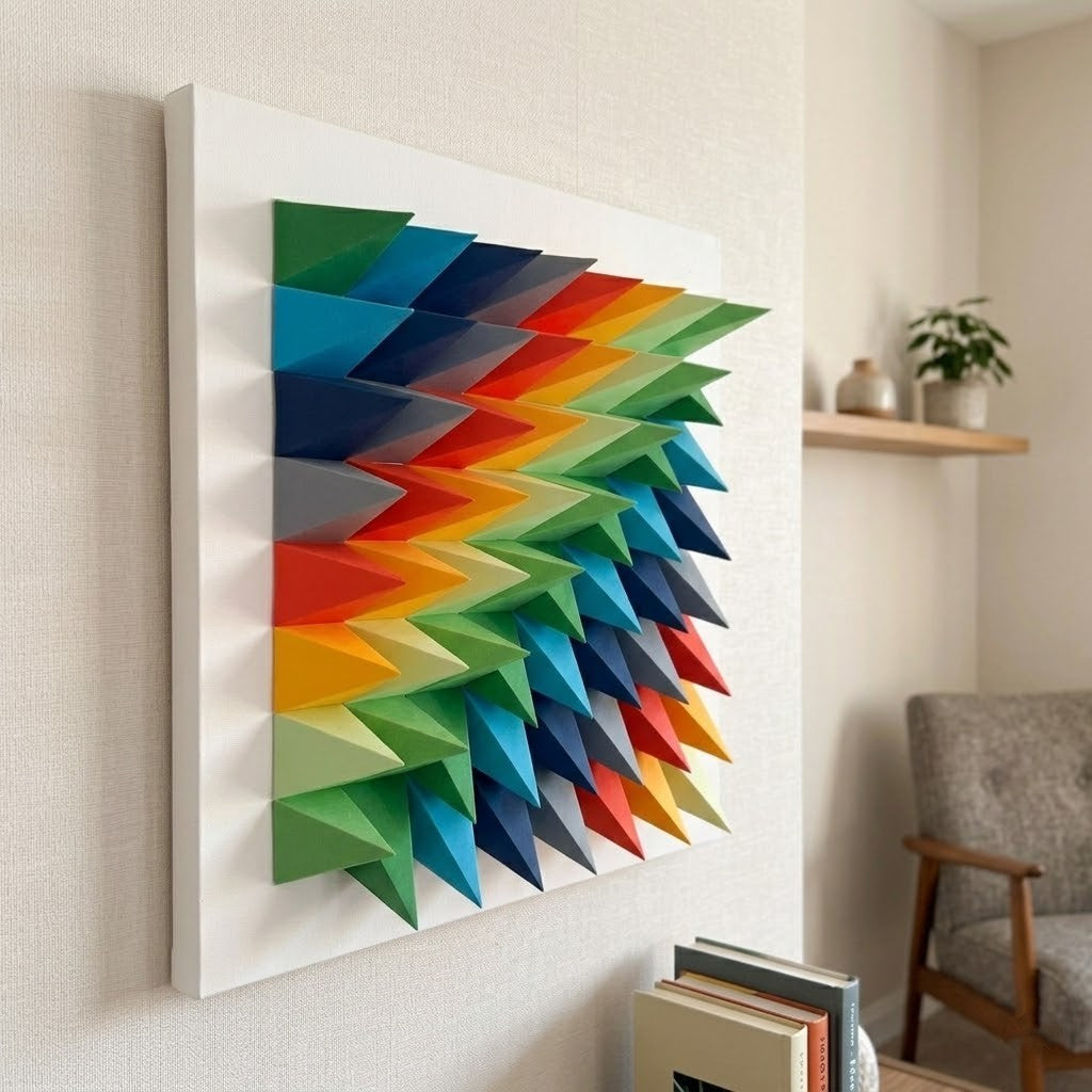 origami pared decoración contemporánea — MöMö Lab