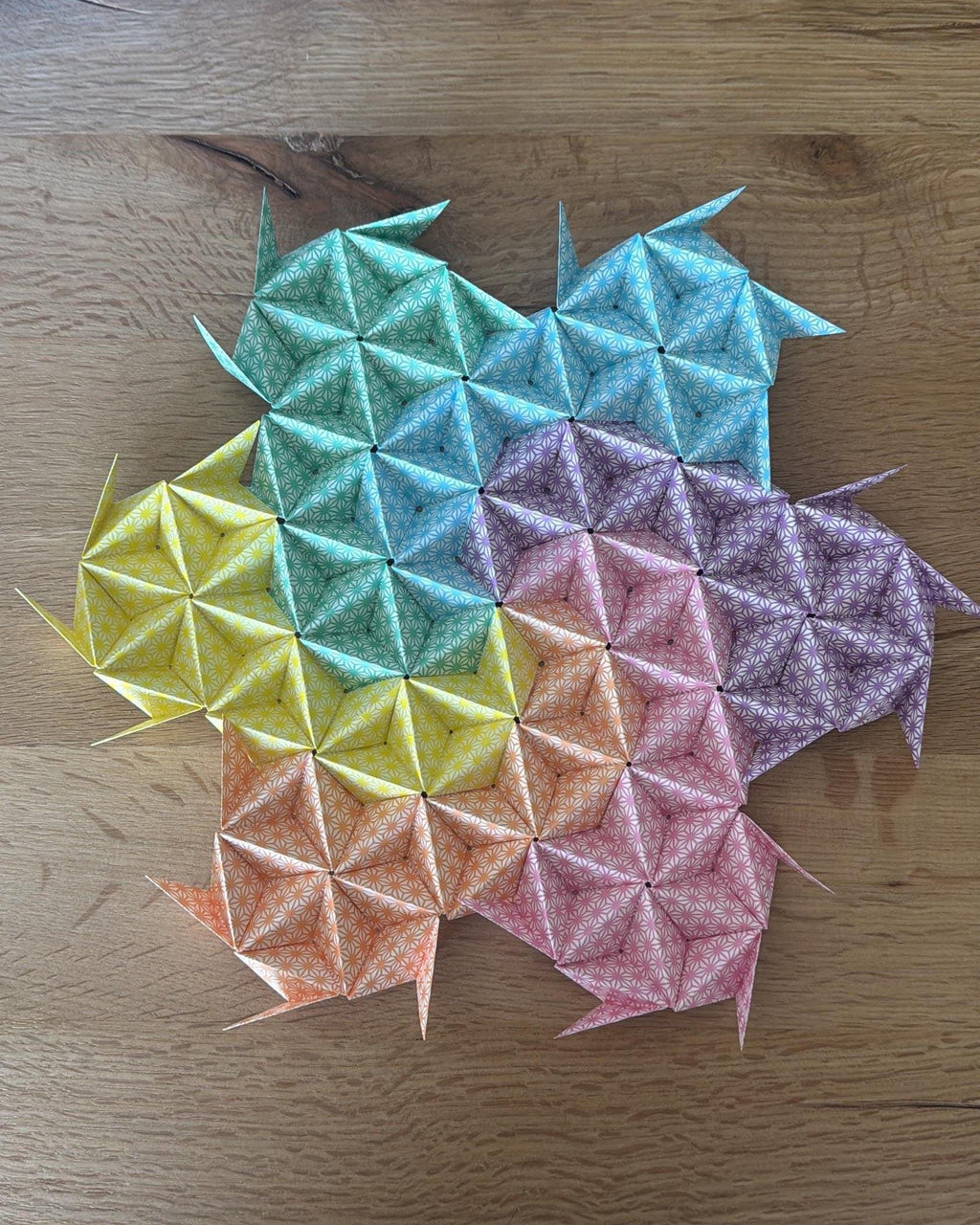 Cuadro Sonobe Origami: Estrella 3D.