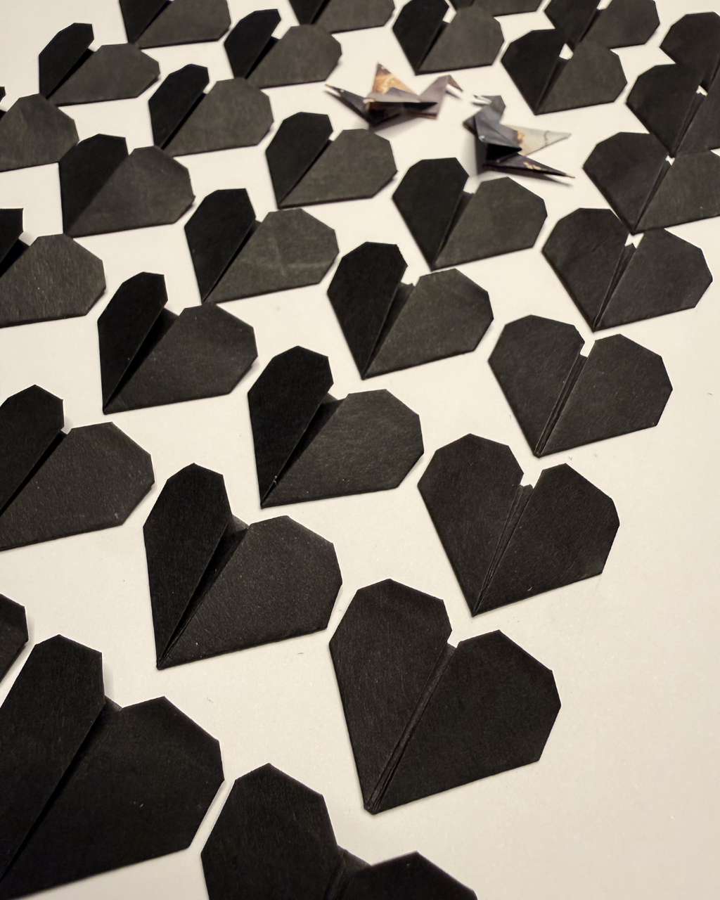 Dos en Uno Personalizable corazon y grullas origami | MÖMÖ Lab
