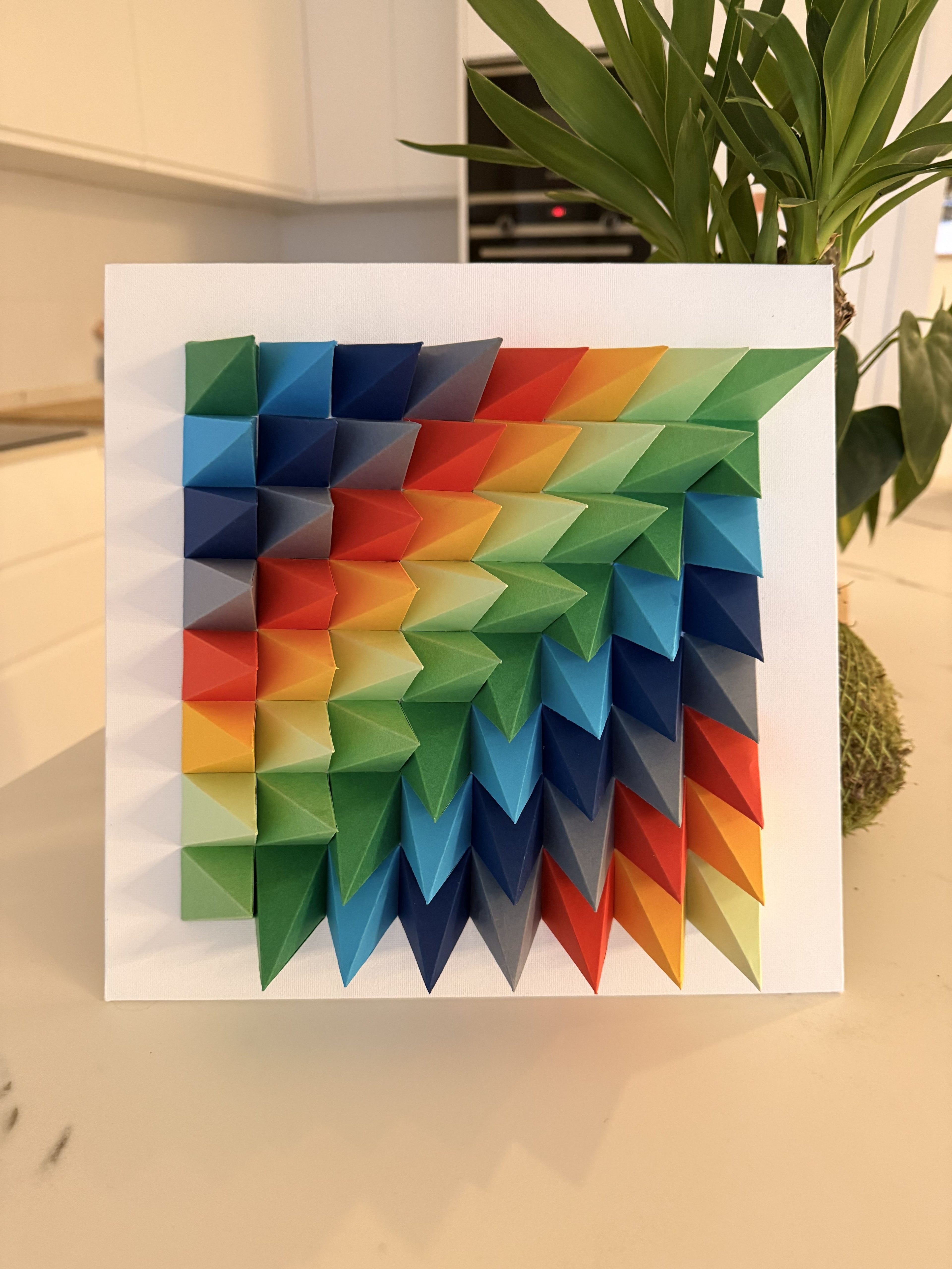 Detalle pliegues origami modular — MöMö Lab
