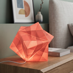 Núcleo Lumínico Rojo Coral  con luz| MÖMÖ Lab