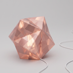 Núcleo Lumínico Rosa Empolvado con luz| MÖMÖ Lab