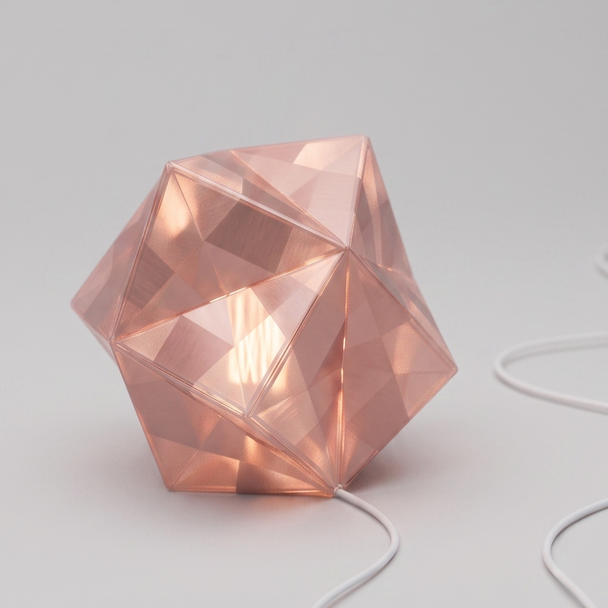 Núcleo Lumínico Rosa Empolvado con luz| MÖMÖ Lab