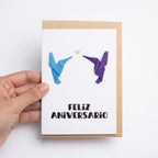Feliz Aniversario (Tarjeta Origami)