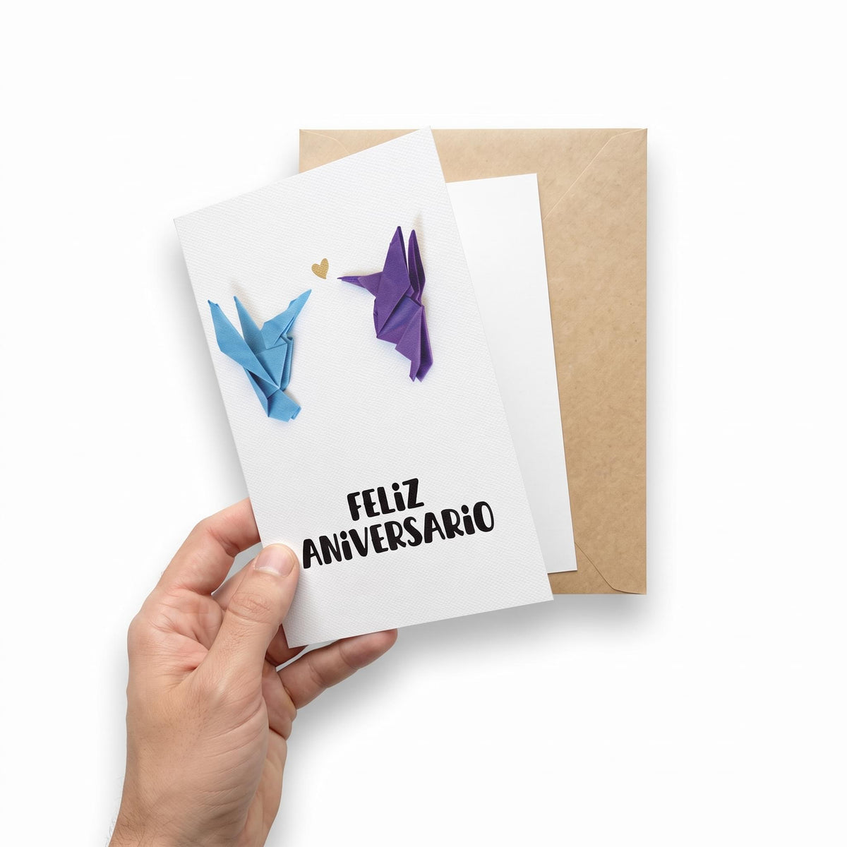 Feliz Aniversario (Tarjeta Origami)