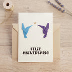 Feliz Aniversario (Tarjeta Origami)