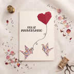 Feliz Aniversario (Tarjeta Origami)
