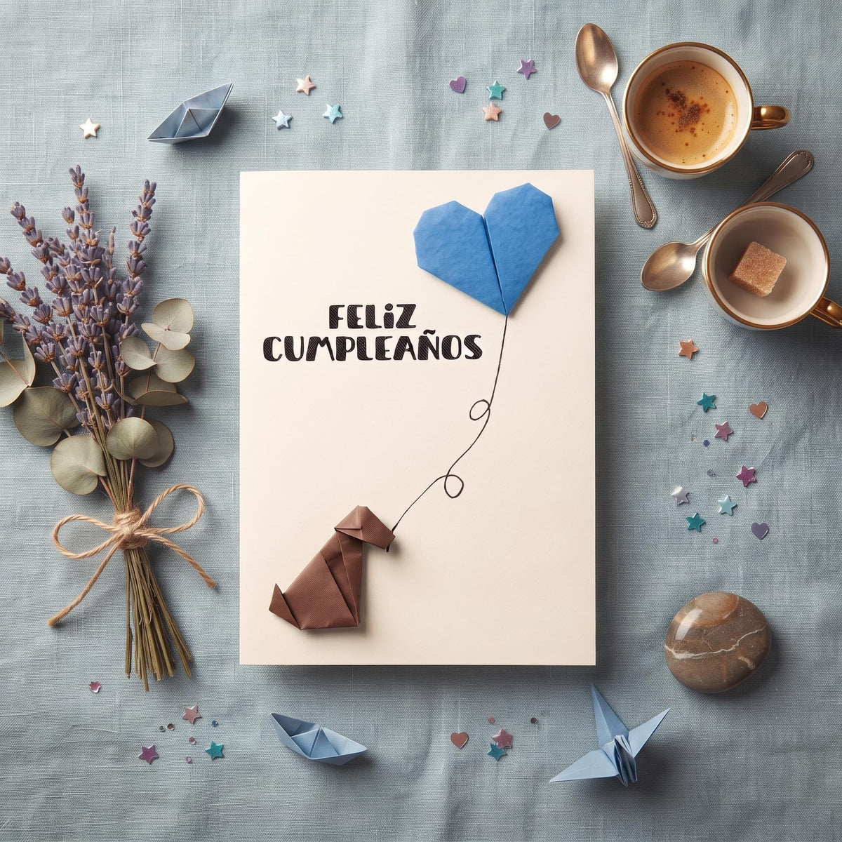 Feliz Cumpleaños (Tarjeta Origami)