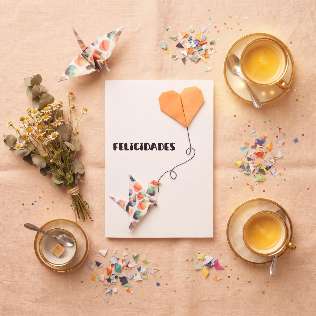 Felicidades (Tarjeta Origami)