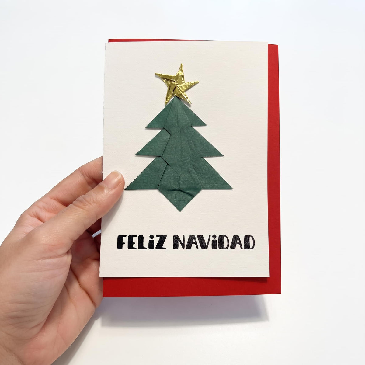 Feliz Navidad (Tarjeta Origami)