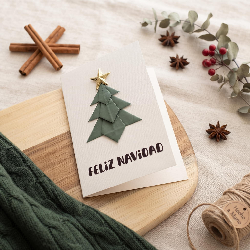 Feliz Navidad (Tarjeta Origami)