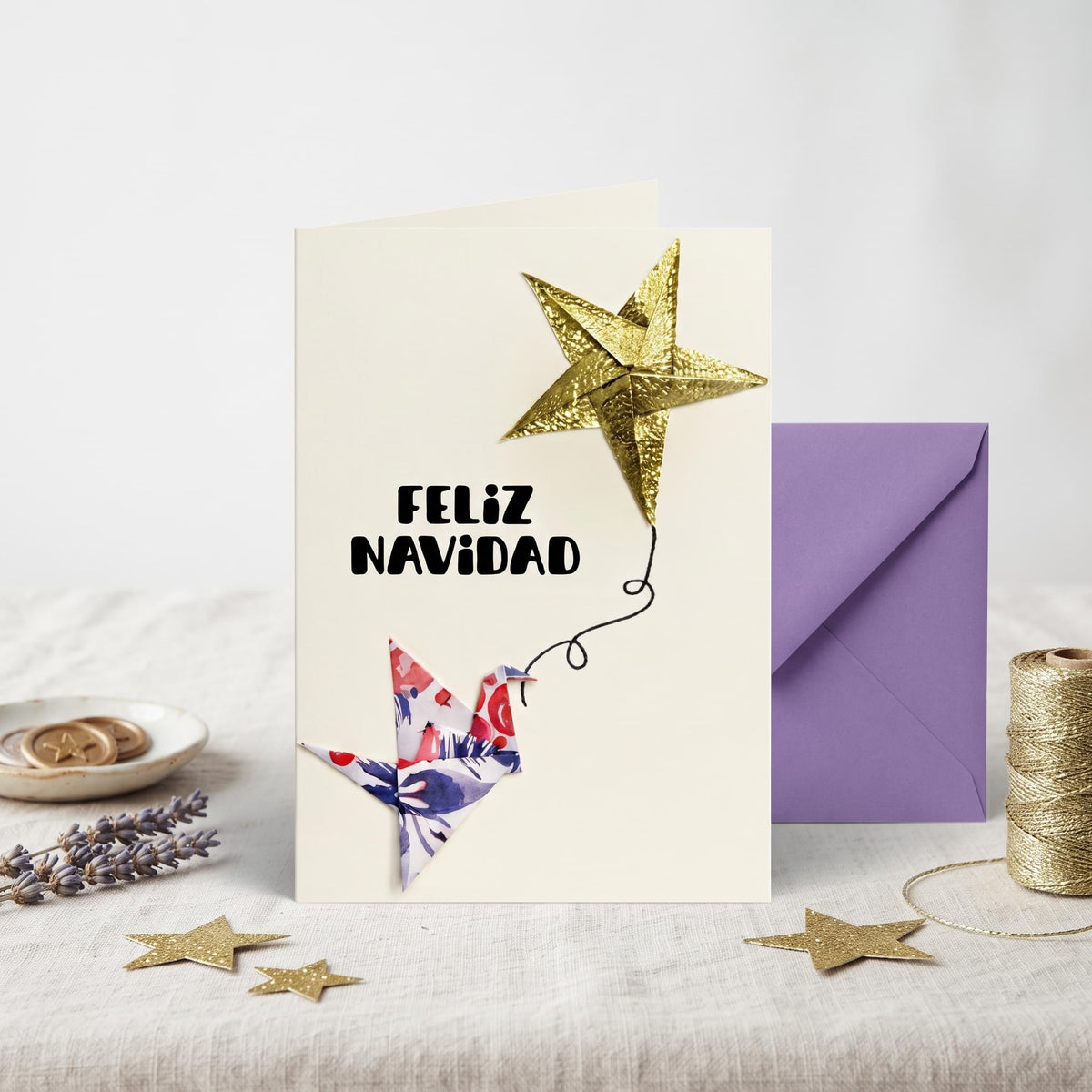 Feliz Navidad (Tarjeta Origami)