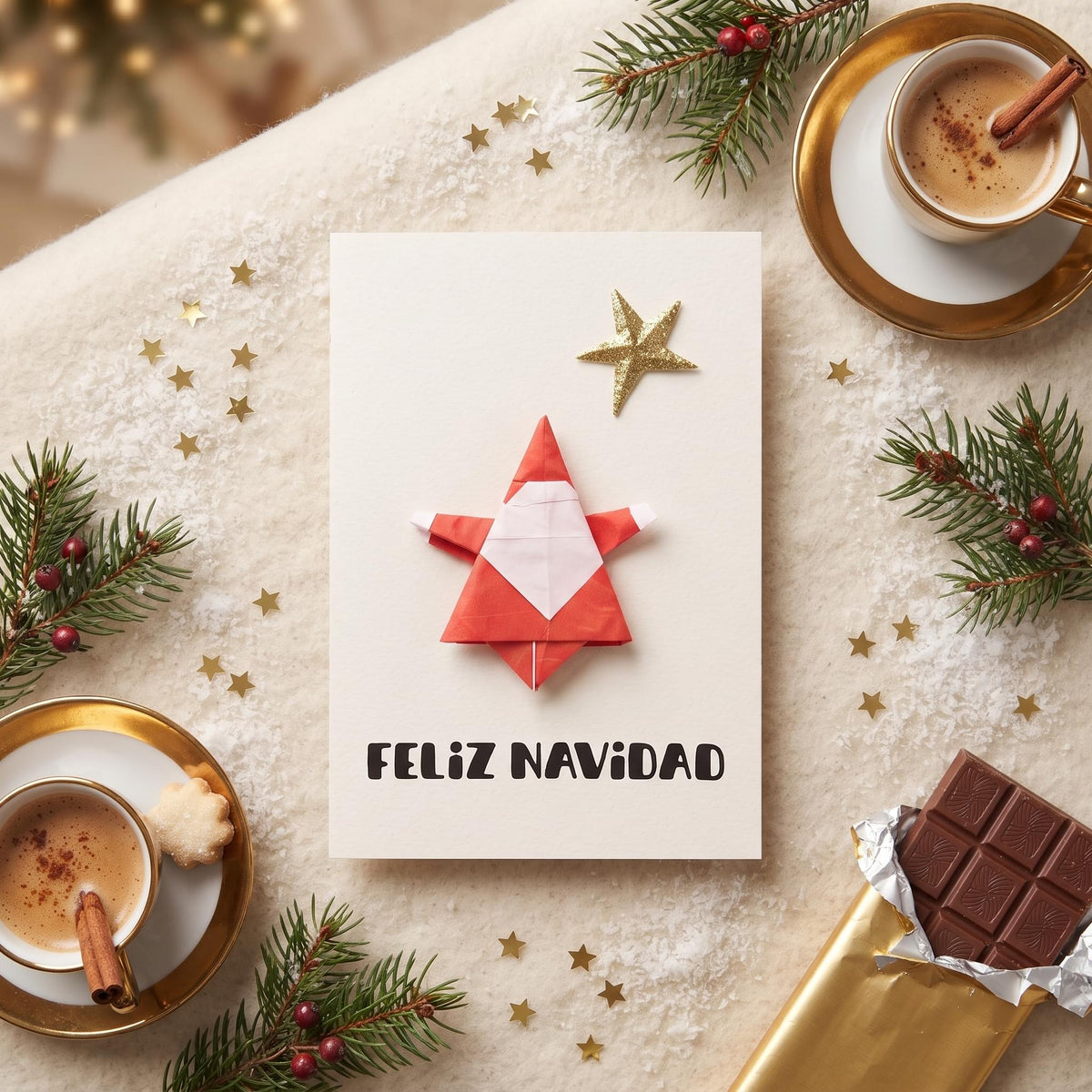 Feliz Navidad (Tarjeta Origami)