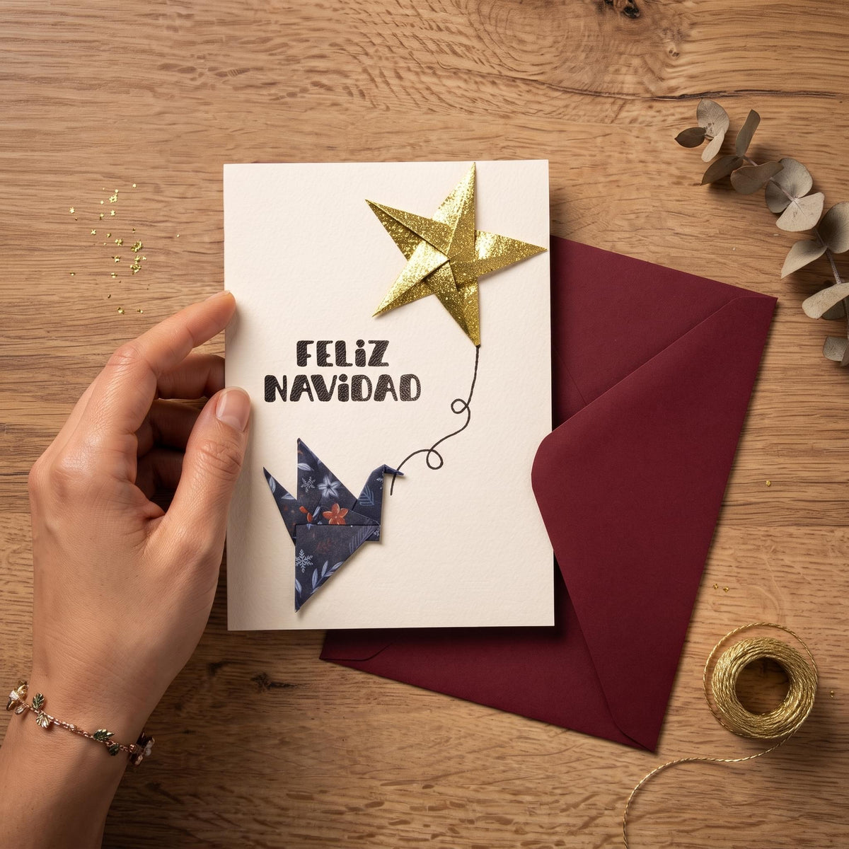 Feliz Navidad (Tarjeta Origami)