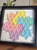 Cuadro Sonobe Origami: Estrella 3D.